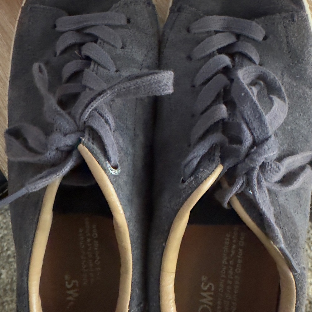 Toms Women's Charcoal Suede Sneakers